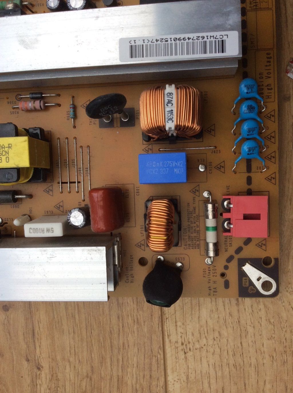 LG 42PM4700 - prosba w identyfikacji elementu w zasilaczu