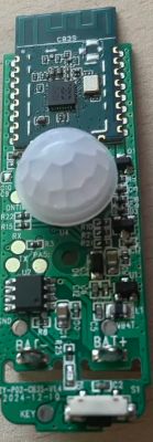 PIR motion sensor with Bluetooth module and micro USB on a PCB board