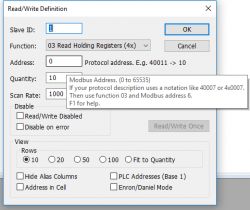 How do I read register values in ModbusTool from an air conditioning monitoring device? How do I read register values in ModbusTool from an air conditioning monitoring device?
