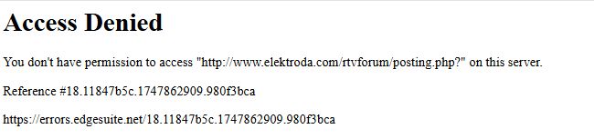 Screenshot showing an Access Denied message for a blocked website page.