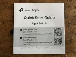 Zasilany bateryjnie "Smart" włącznik światła? Tapo S220 2 Gang 1 Way TP-Link