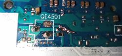 Laptop Lenovo V14 ILL - zalany, skorodowana ścieżka, uszkodzony Mosfet