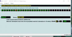 Zrzut ekranu programu z kodowaniem sterownika samochodowego.