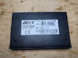 Stary modem ADSL Acer Surf USB - wnętrze, wykorzystanie przetwornic ze środka