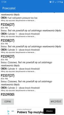 Mercedes W212 E200 2.0 benzyna 2013r. - gasnący silnik