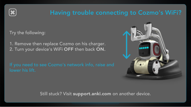 Cozmo wifi store