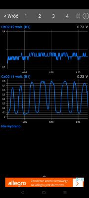Sonda lambda Clio III 1.2 16V 2007 - wymiana, analiza wykresów, objawy