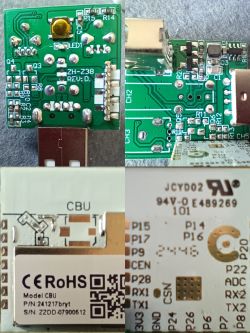 Close-ups of Electronic Circuit Boards Four close-ups of different circuit boards with visible electronic components and technical markings.
