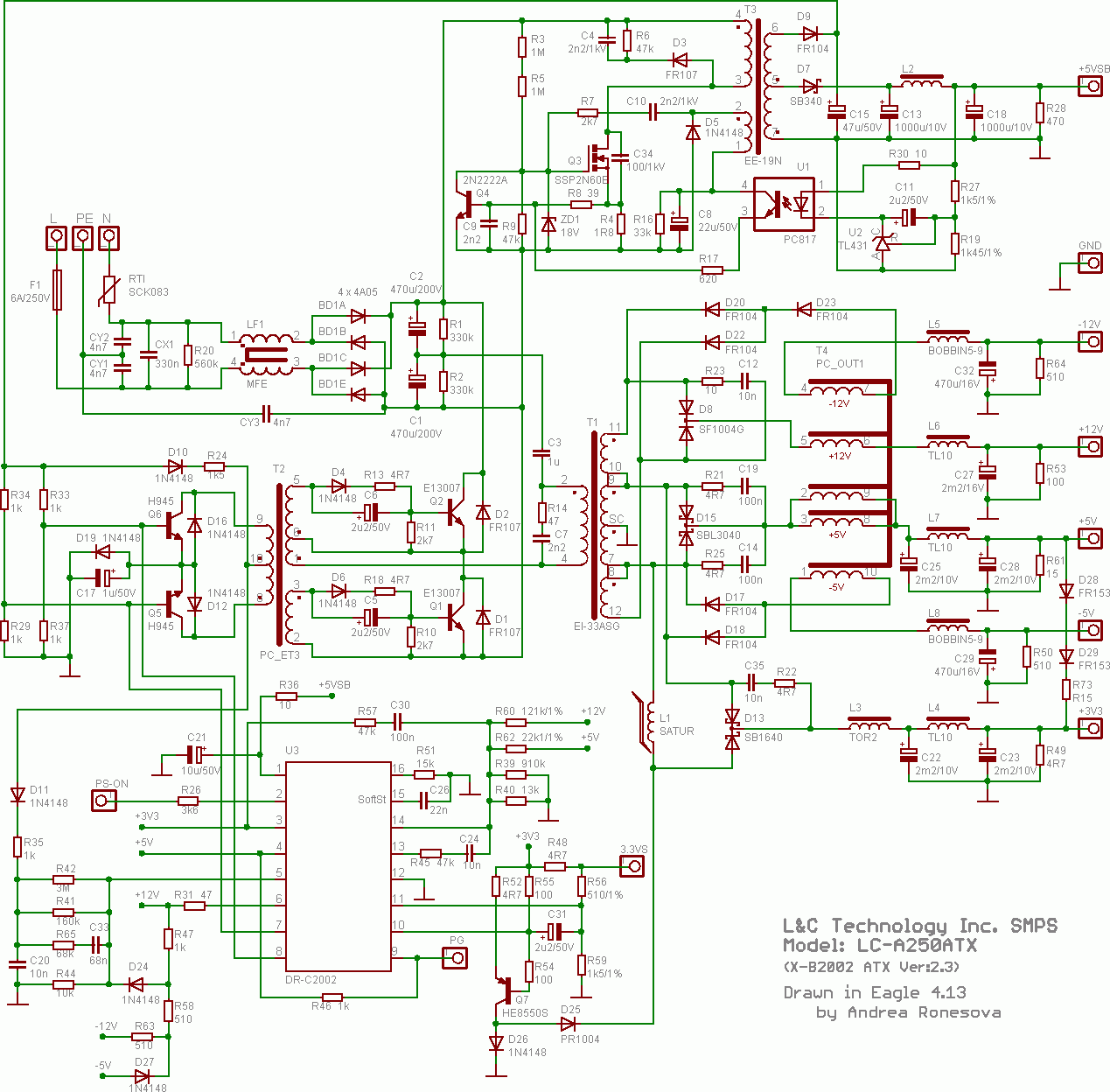 Rls atx 250 схема