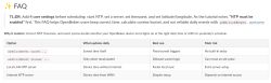 Screenshot of an OpenBeken FAQ about NTP and addClockEvent, with a table of options and risks