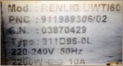 Zmywarka Renlig DWTI60 - Pompa odpływowa nie wyłącza się
