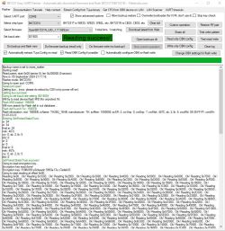 BK7231 Easy UART Flasher interface with successful flash data reading.