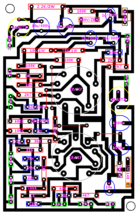 Lampowy przedwzmacniacz gitarowy (Marshall JCM800) - Projekt
