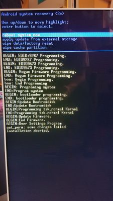 Philips 55pfs8209/12 uruchamia się tylko w trybie recovery, błąd aktualizacji