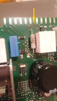 Identifying Swollen Resistor in Bosch SMI53M82EU-52 Dishwasher Module: Replacement Source
