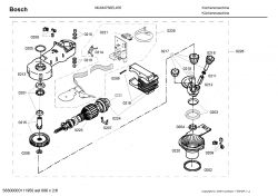 Schemat eksplodowany kuchennego robota Bosch MUM4756EU/05.