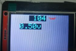 Wyświetlenie wartości napięcia na wyświetlaczu TFT LCD