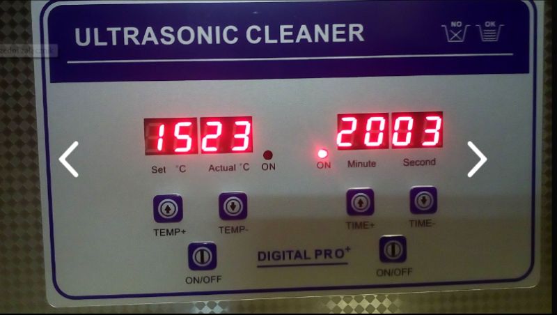 Myjka ultradźwiękowa SONIX - Rosnąca samoczynnie temperatura Pracy