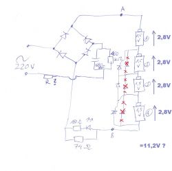 Schemat obwodu ładowarki z elementami elektronicznymi