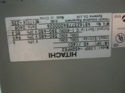 Hitachi L300P-450HFE2 - błąd E16.5 po naprawie zasilania, dioda Alarm nie świeci