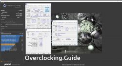 Zrzut ekranu z programów Cinebench R15 i CPU-Z prezentujący wyniki testu procesora.