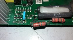 Jakie wartości mają rezystory R105 i R106 w falowniku IG5A 12.2kVA?