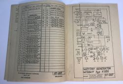 Retro unboxing – K950-type television test signal generator – 1985, interior, schematic diagram