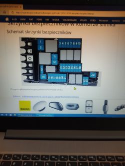 VW GOLF 7 - bezpieczniki w skrzynce różnia sie od schematu