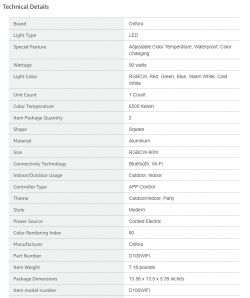 [BK7231N/CBU] Onforu D100WIFI 90W RGBCT Spotlight programming/teardown/guide/OpenBeken