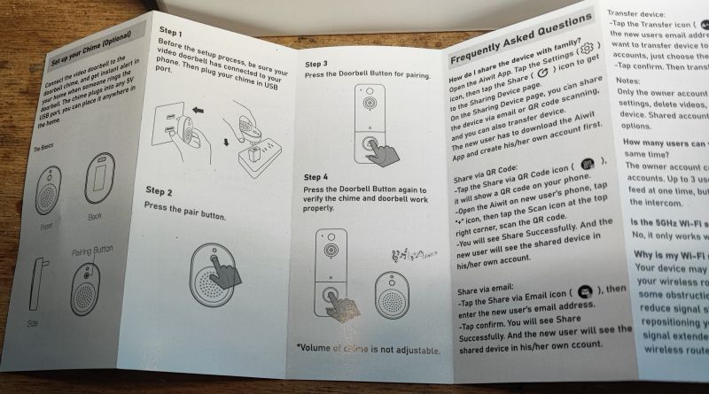 WiFi wireless video intercom - test, app and interior WiFi wireless video intercom - test, app and interior