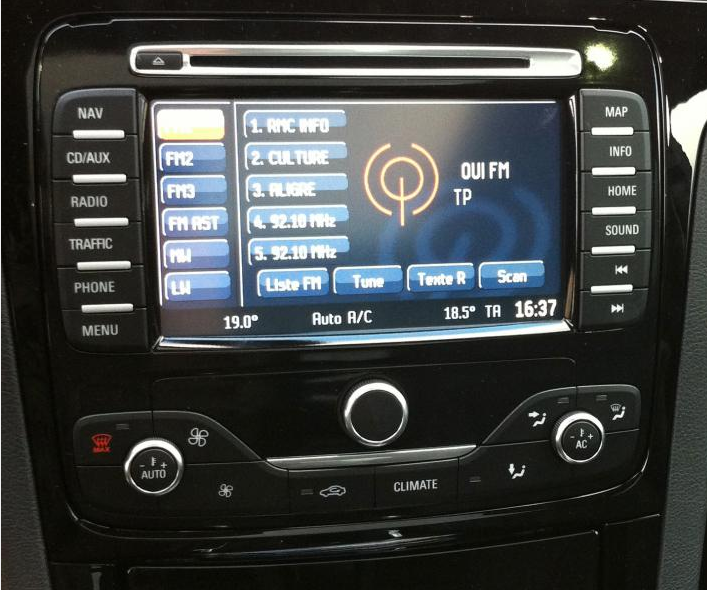 Ford HSRNS Blaupunkt NX Wyświetlacz LCD do nawigacji
