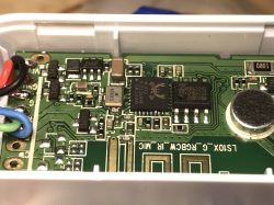 Interior of RGB Controller with W302 Chip Interior of RGB controller with W302 chip and SPI memory.