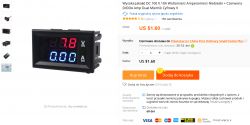 Digital panel meter - Voltmeter / Ammeter - made in China.
