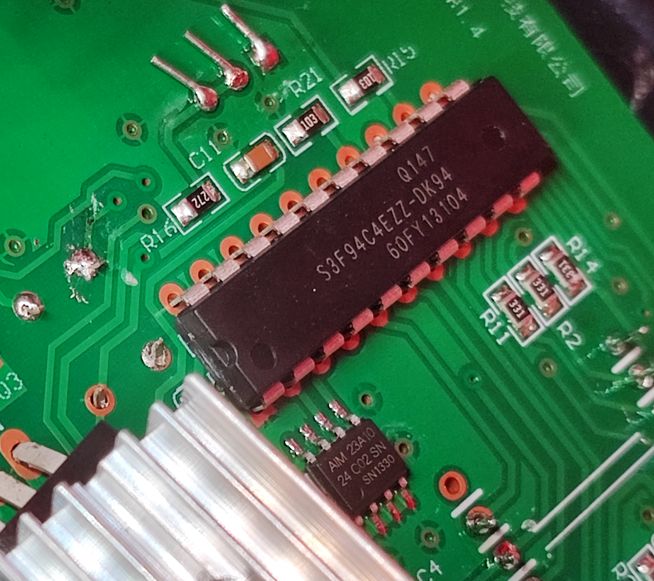 Soldering Station Mainboard with Electronic Components Soldering station mainboard with visible electronic components