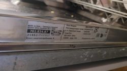 Tabliczka znamionowa urządzenia do zabudowy producenta Electrolux