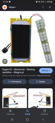Uszkodzenie wyświetlacza w hulajnodze Kugoo S1 - grzejące się rezystory