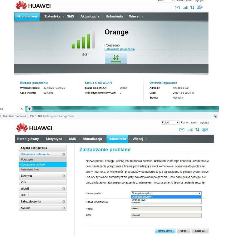 Switching Internet Card Operator from Plus to Play on Huawei B525s-23a Router