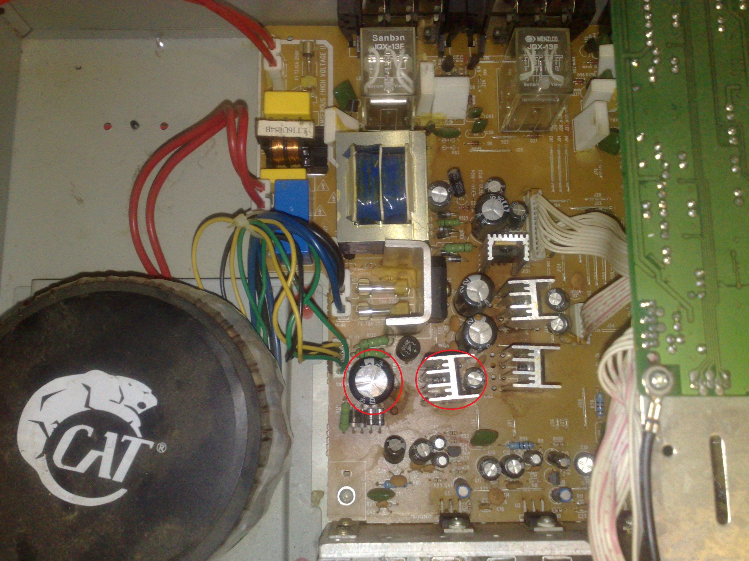 Amplituner CAT cs-907, słaby głos, nagrzewanie się elementu