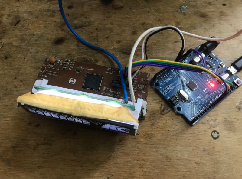 Electronic Circuit with Arduino Electronic circuit with a PCB and Arduino board.