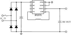 BP257X Power Supply Schematic Power supply schematic based on BP257X