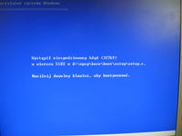 Windows XP nie uruchamia się - bluescreen i restart po ładowaniu systemu