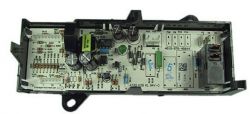 Zdjęcie modułu elektronicznego z elementami takimi jak kondensatory, rezystory i złącza.