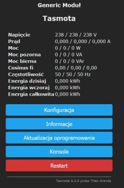 Zamel MEW-01 Energy Meter: Alternative Software, ESP8266 System, Supla & Local Server