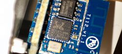 Close-up of the T112_V1.1 module with visible integrated circuits.