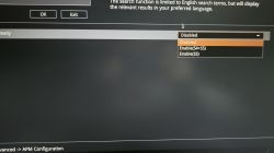 Ekran BIOS z rozwijanym menu opcji ERP: Disabled, Enable(S4+S5), Enable(S5)