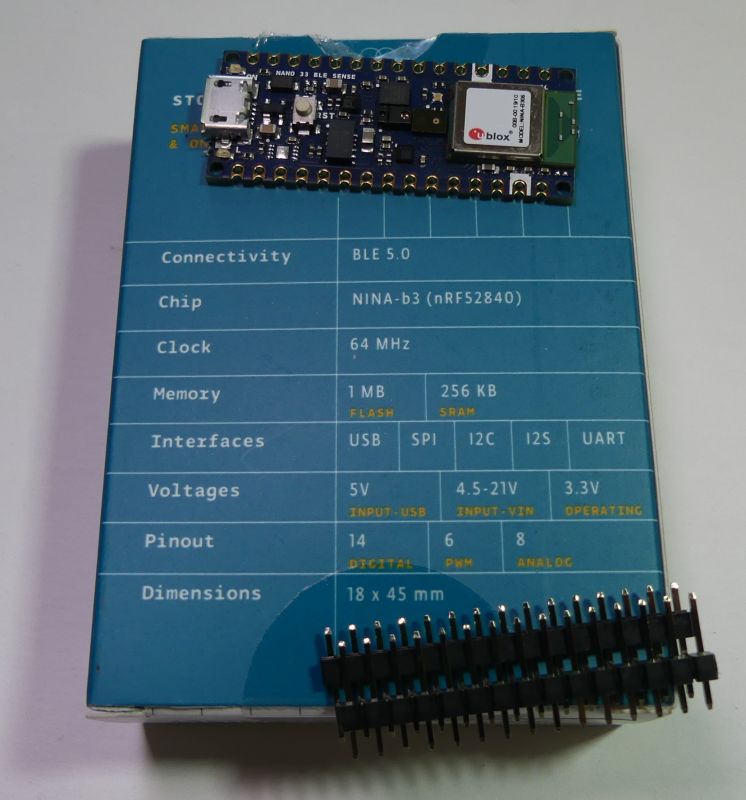 Arduino NANO 33 SENSE, recenzja, uruchomienie, testy Arduino NANO 33 SENSE, recenzja, uruchomienie, testy