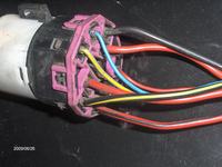 Audi 80 1.8 B3 - Kolory kabli rozrusznika przy kostce stacyjki