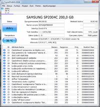 Czy dysk SAMSUNG SP2004C spowalnia mój komputer do gier?