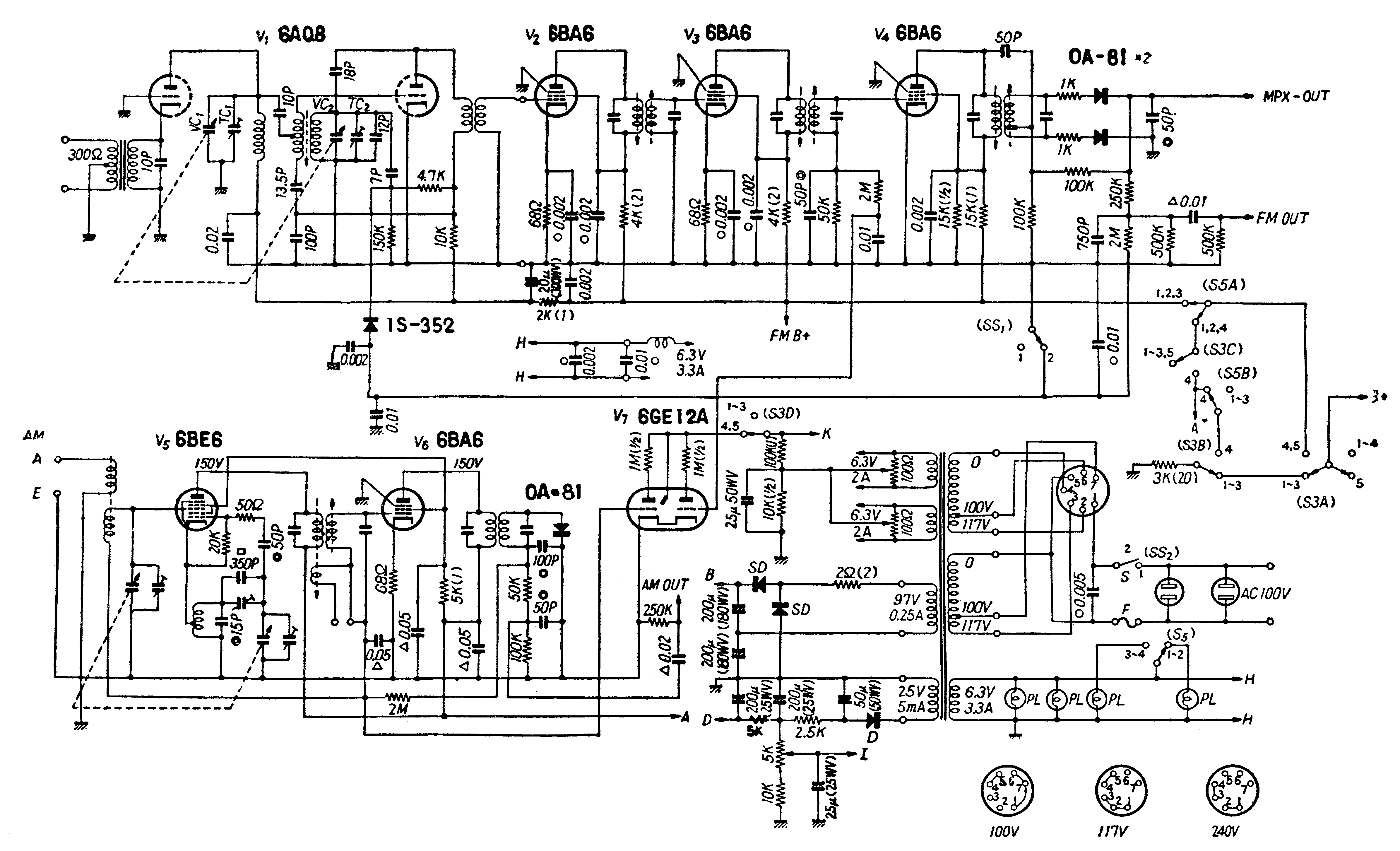 Sansui ba f1 схема