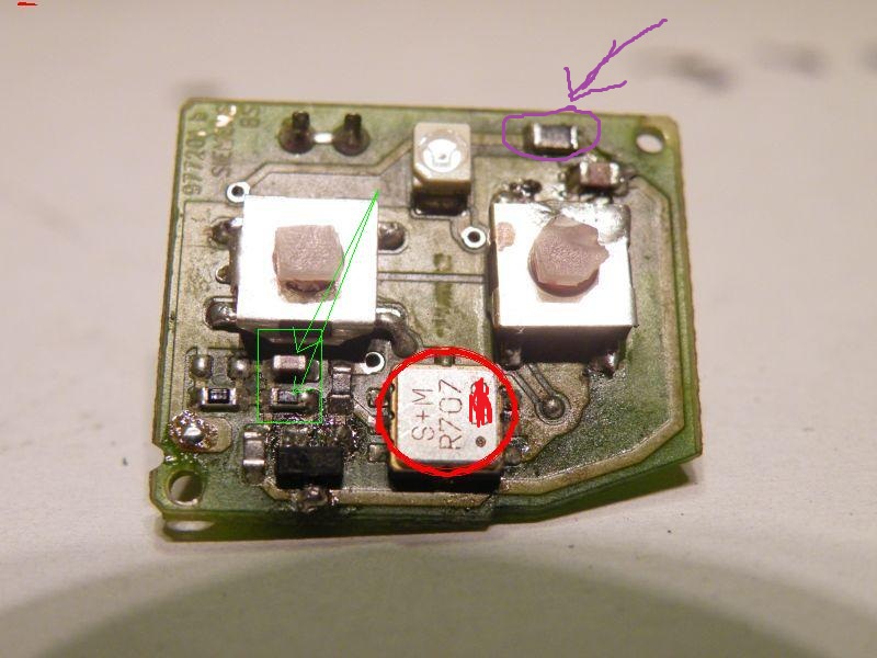 Seat Cordoba '99 - Brakujący kondensator w kluczyku Siemens 5WK4 790/97/98